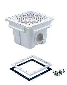 Ralo quadrado 210 mm x 210 mm com grelha ABS 175 x 175 mm photo