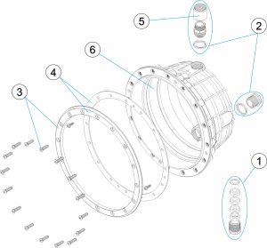 Nicho Ø 230 mm para piscina de fibra de vidro com insertos. photo