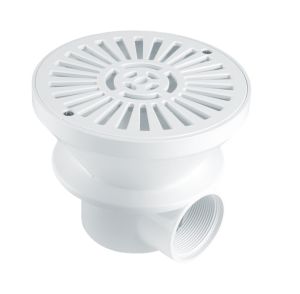 Round main drains 210mm for concrete pools - White photo
