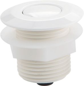 Buton Pneumatic - piesa frontala din plastic alb photo