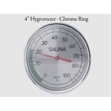 Metal hygrometer for sauna photo