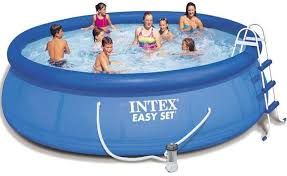 Intex pool inflattable D457x107cm with filtration photo