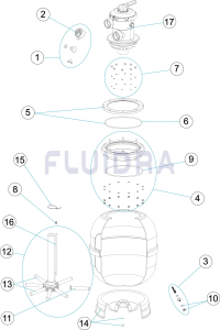 Ø 600 mm / 14000 l/h outlet 1½'' with top mounted multiport valve photo