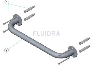 EASYBATH GRAB RAIL EASYBATH, L-400MM photo