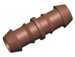 Straight connector brown acetal D16 photo