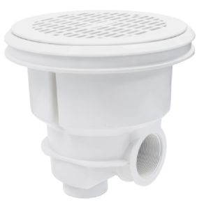 Main drain NORM Flat grille without inserts for liner pools - White photo
