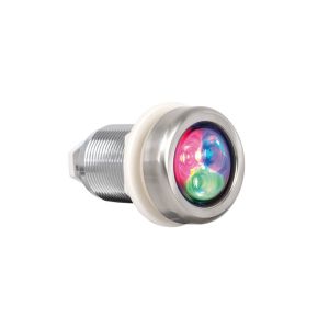 Micro SPA RGB projector. Stainless steel decorative ring photo