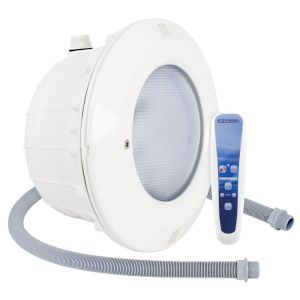 Kit de proyector PAR56 RGB RC1100 para piscina de fibra de vidrio + tubo pasacables photo