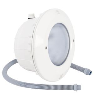 Kit de proyector PAR56 blanco cálido para piscina de liner + tubo pasacables photo