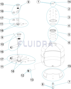 Filtro Florida com saída lateral Ø 500 + Valv. 1 1/2 '' photo