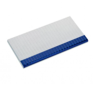 Tiles Vitra 12.5 x 25 cm, anti-slip, white with dark blue edgign photo