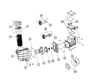 Bomba S2 1,00 Cv 15 m³/h Mono photo
